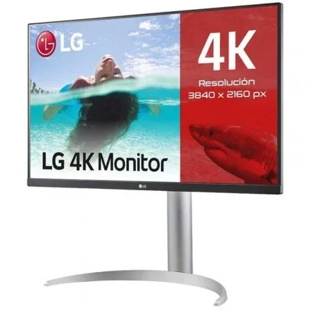 Monitor Profesional LG 27UP85NP-W 27"/ 4K/ Multimedia/ Regulable en altura/ Plata Monitor Profesional LG 27UP85NP-W 27"/ 4K/ Multimedia/ Regulable en altura/ Plata